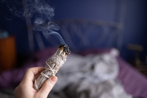 Smudging With Sage