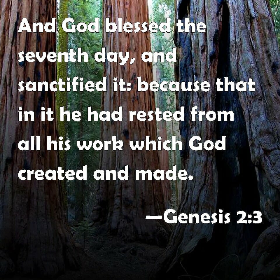 Genesis 2:2-3
